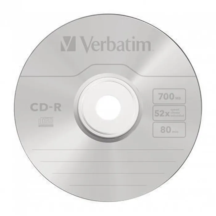 Hauptproduktbild CD-R 700MB, 80min., 52x, DLP Crystal AZO, Verbatim, 25-cake
