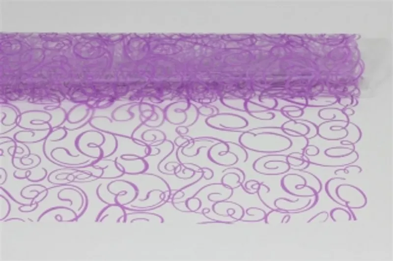 Hauptproduktbild Celofánové archy s potiskem 25my 70x100 cm - dekor lila klička [25 ks]