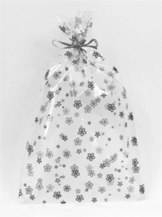 Hauptproduktbild Celofánový sáček 20 x 35 cm modré kvítka [1 ks]
