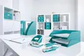 Ganzmetall-Tischlocher Leitz NeXXt WOW 5008, Eisblau