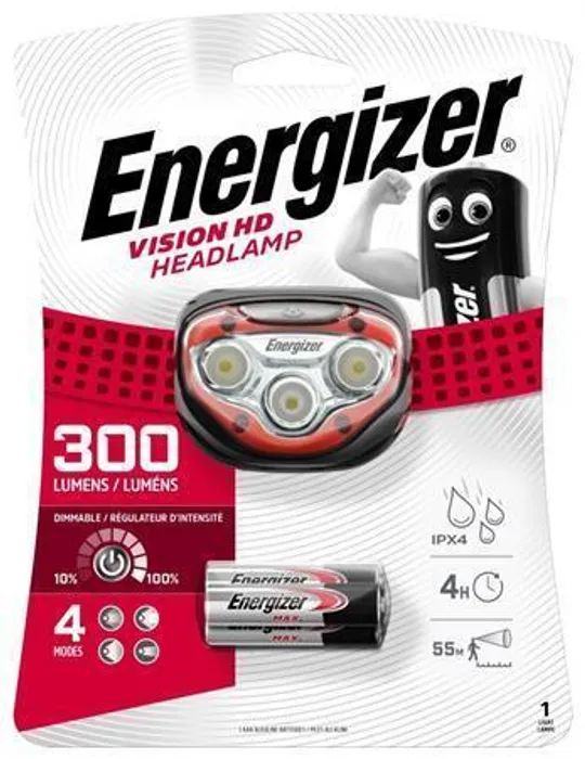 Hauptproduktbild Čelovka "Headlight Vision HD", 2 LED, 3xAAA, ENERGIZER