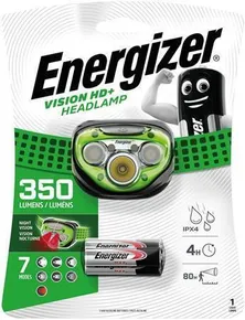 Stirnlampe Headlight Vision HD Plus, 2 LED, 3xAAA, ENERGIZER