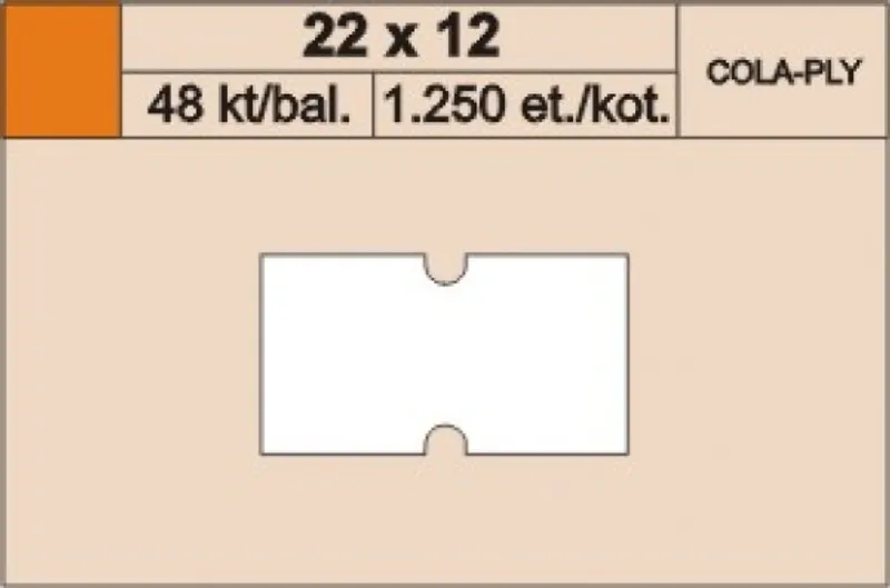 Hauptproduktbild Cenové etikety 22x12 cola ply zelené