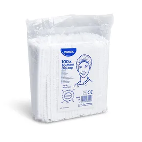 Hygienehauben, extra leicht, Weiß [100 Stück]