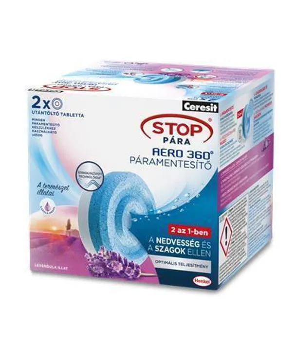 Hauptproduktbild Ceresit Stop vlhkosti AERO 360° tablety, 2 x 450g, HENKEL, levandule