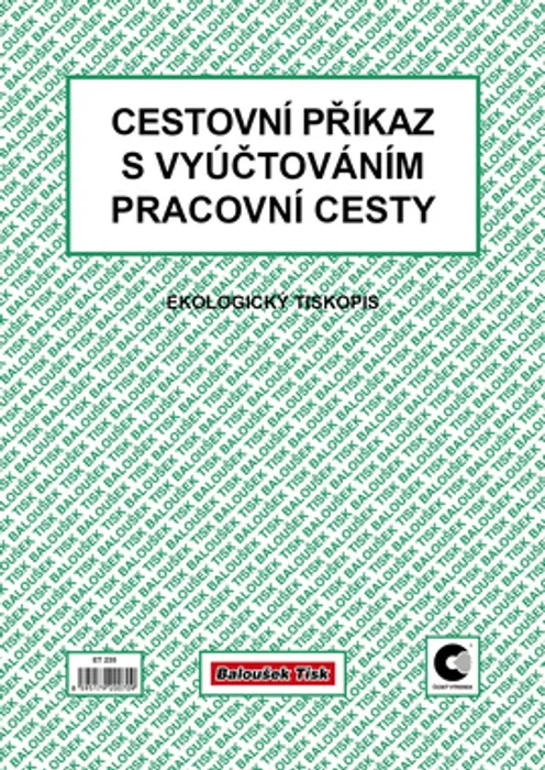 Hauptproduktbild Cestovní příkaz s vyúčt. A4 /oboustr./ ET235