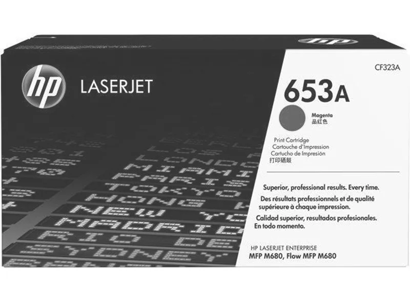 Hauptproduktbild CF323A Toner pro ColorLaserJet Enterprise M680 tiskárnu, HP 653A magenta, 16 500