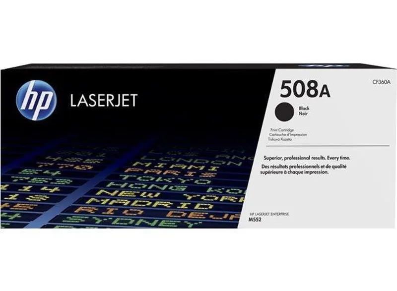 Hauptproduktbild CF360A Toner pro Color LaserJet Enterprise M552, M553 tiskárnu, HP 508A černá 6tis.stránek
