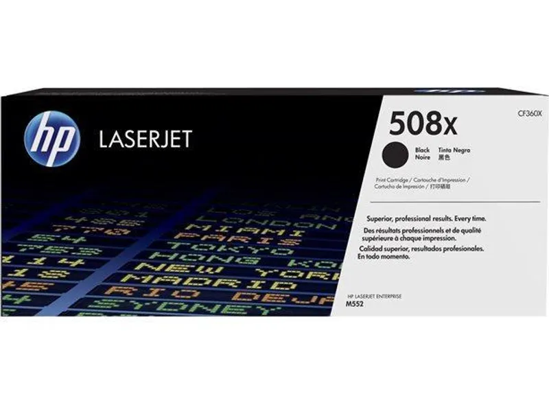 Hauptproduktbild CF360X Toner pro Color LaserJet Enterprise M552, M553 tiskárnu, HP 508X černá 12,5tis.strá