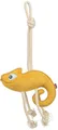 Chamelion - chameleon na laně, 45 cm, hračka pro psy, 100% pravá kůže/lano, žlutá