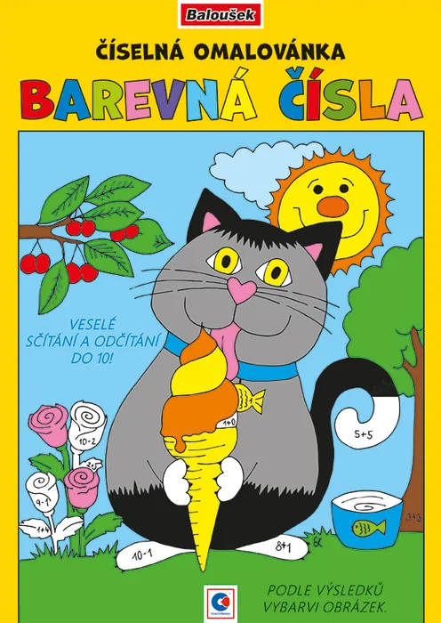 Hauptproduktbild Číselná omalovánka - A4 - Barevná čísla
