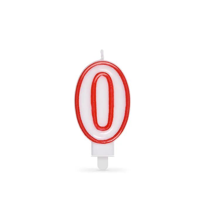 Hauptproduktbild Číslová svíčka "0" 75 mm [1 ks]