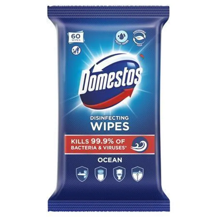 Hauptproduktbild Čisticí ubrousky, oceán, 60ks, DOMESTOS