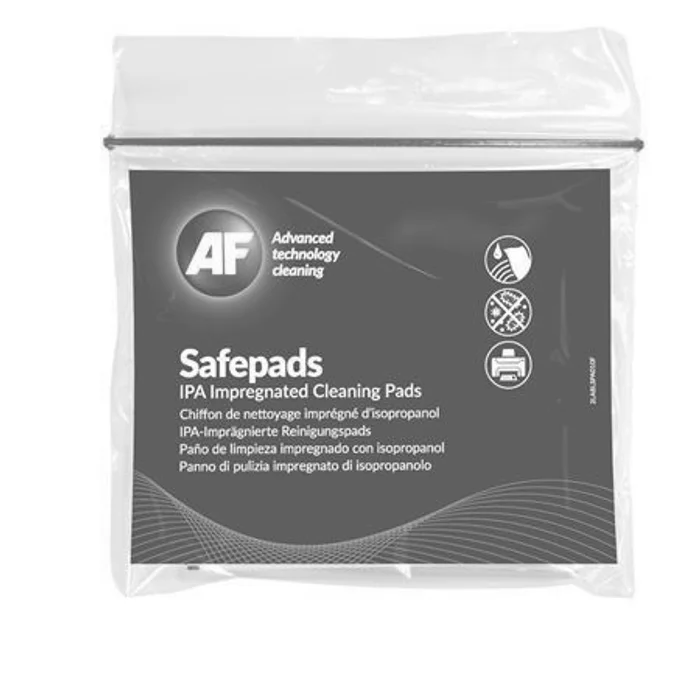Hauptproduktbild Čisticí ubrousky "Safepads", s izopropylalkoholem, větší velikost, 10 ks, AF