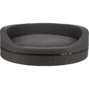 CityStyle HOME Edition ovales Bett mit Rand, dunkelgrau 80 x 65 cm