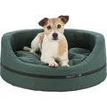Weiteres Produktbild CityStyle HOME Edition ovales Bett mit Rand, dunkelgrün 80 x 65 cm