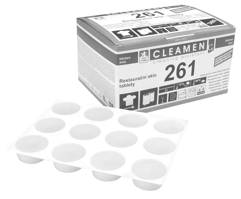Hauptproduktbild Cleamen 261 restaurační sklo tablety 720g