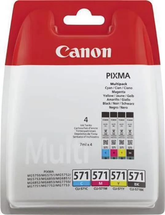 Hauptproduktbild CLI-526KIT Inkjet cart. multipack pro Pixma MG 5700, 6800, 7700 tiskárny, CANON b+c+m+y, 4