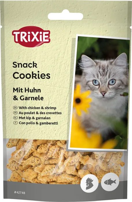 Hauptproduktbild Cookies, sušenky s kuřetem a krevetami pro kočky, 50 g
