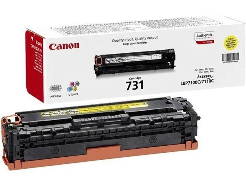 Hauptproduktbild CRG-731Y Toner pro MF 8230 tiskárnu, CANON žlutá, 1,5 tisíc