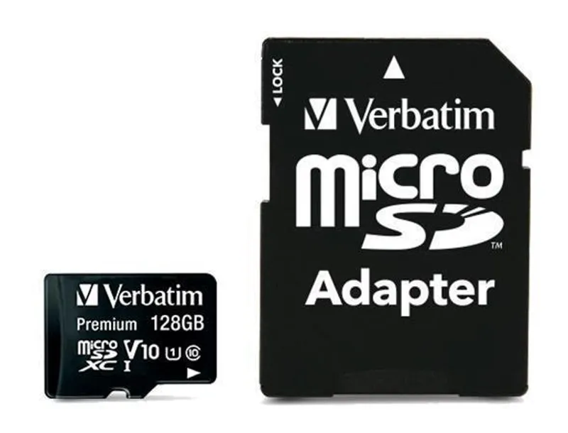 Hauptproduktbild Paměťová karta, Micro SDXC, 128GB, Class 10, s adaptérem, VERBATIM