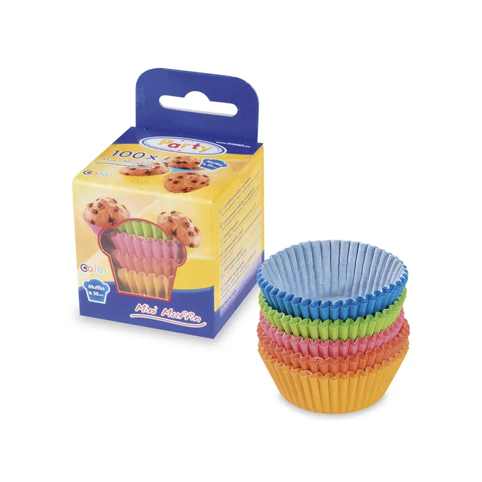 Hauptproduktbild Cukrářské košíčky barevné mix průměr 35 x 20 mm [100 ks]