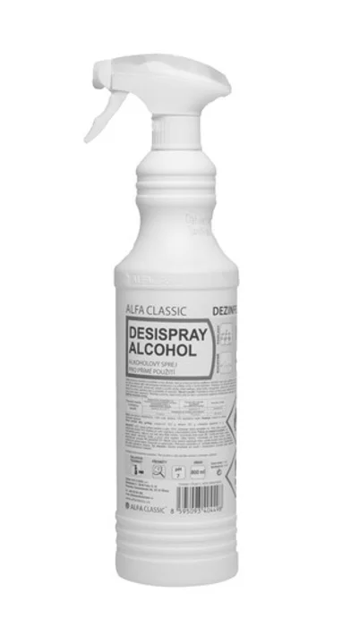 Hauptproduktbild D05 DESISPRAY ALCOHOL, 800 ml, s rozprašovačem, dezinfekční prostředek pro přímé použití