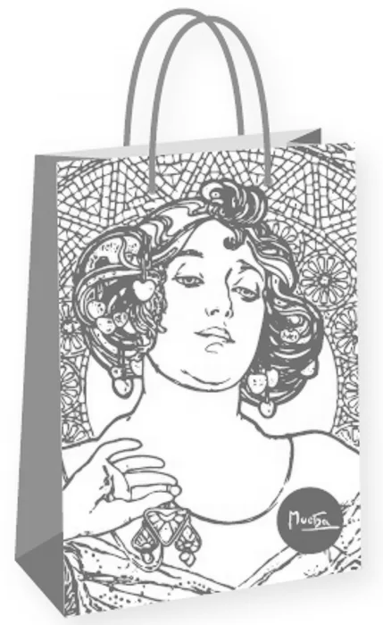 Hauptproduktbild Dárková taška Alfons Mucha – Ruby, Fresh Collection, velká