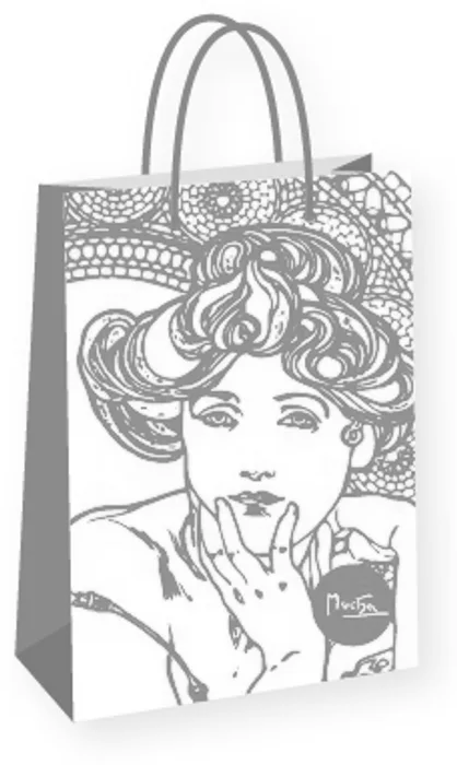 Hauptproduktbild Dárková taška Alfons Mucha – Topaz, Fresh Collection, střední