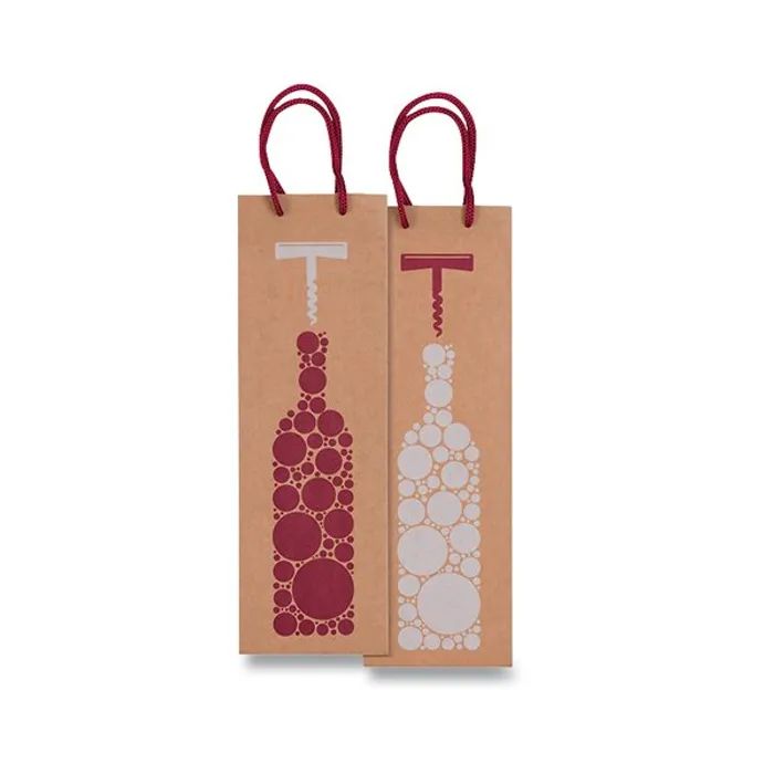 Hauptproduktbild Dárková taška Bottiglia Kraft 120 x 90 x 370 mm