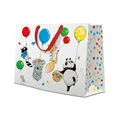 Geschenktasche horizontal - Animals Party 33,5x13x26,5 cm