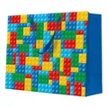Geschenktasche horizontal - Colorful Bricks 33,5x13x26,5 cm