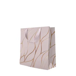 Geschenktasche premium mittel - Fluid Waves 20x10x25 cm