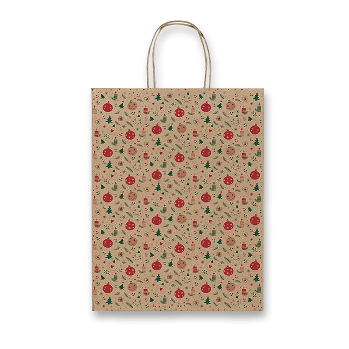Hauptproduktbild Dárková taška Sadoch Kraft Christmas - 160 x 80 x 210 mm