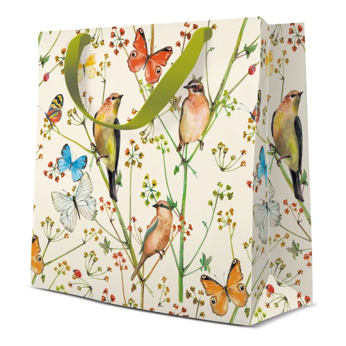 Hauptproduktbild Dárková taška střední - Birds and Butterflies 17x6x17 cm
