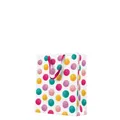 Geschenktasche mittel - Colorful Pompons 20x10x25 cm
