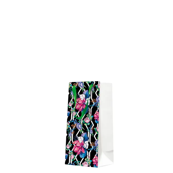 Hauptproduktbild Dárková taška úzká - Floral Botanical Pattern 10x7x22 cm