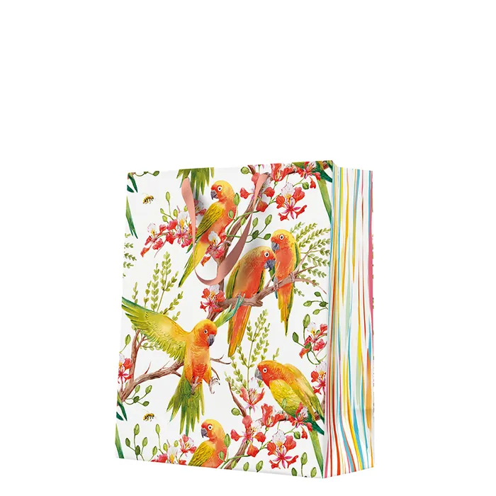 Hauptproduktbild Dárková taška velká - Exotic Birds 26,5x13x33,5 cm