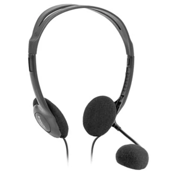 Hauptproduktbild Defender Aura HN-102, sluchátka s mikrofonem, ovládání hlasitosti, černá, otevřená, 2x 3.
