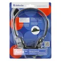 Weiteres Produktbild Defender Aura HN-102, Kophörer mit Mikrofon, Lautstärkeregelung, schwarz, 2x 3.5 mm jack