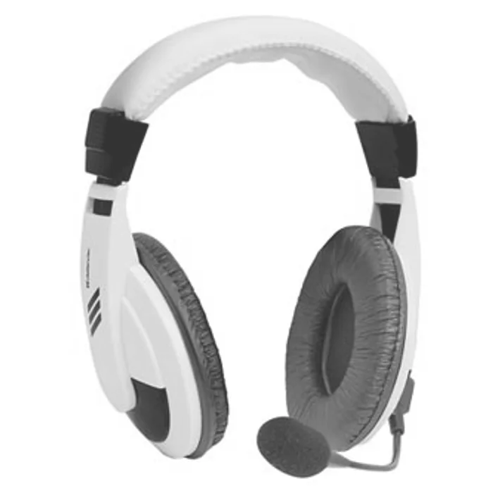Hauptproduktbild Defender Gryphon 750, sluchátka s mikrofonem, ovládání hlasitosti, bílá, uzavřená, 2x 3.5