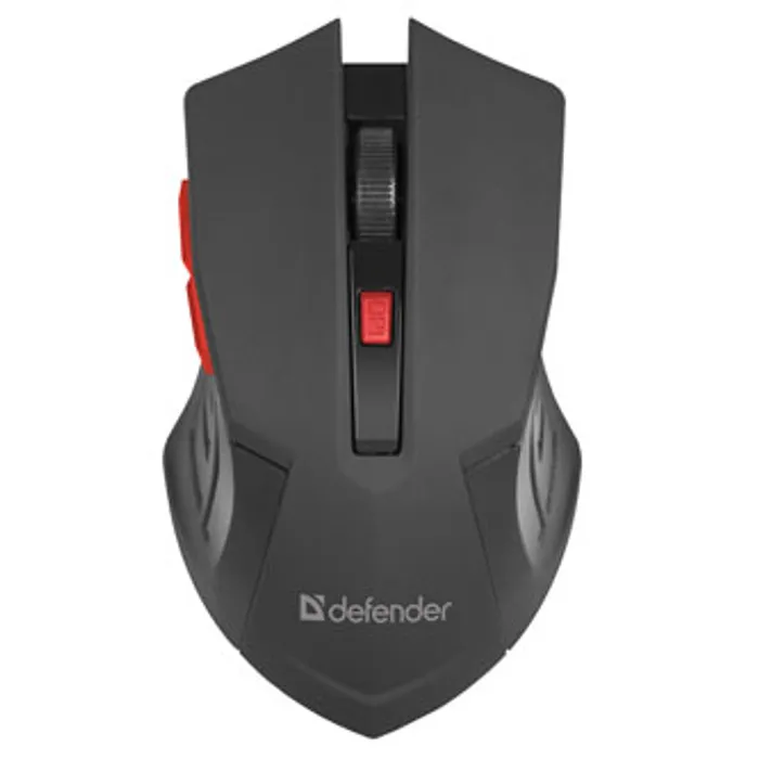 Hauptproduktbild Defender Myš Accura MM-275, 1600DPI, optická, 6tl., 1 kolečko, bezdrátová, černá, 1 ks AA