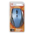 Defender Maus Accura MM-365, 1600DPI, 2.4 [GHz], optisch, 6Tas., schnurlos, schwarz-blau, 2 Stk AAA, Nano-Empfänger