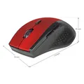 Defender Maus Accura MM-365, 1600DPI, 2.4 [GHz], optisch, 6Tas., schnurlos, schwarz/rot, 2 Stk AAA, Nano-Empfänger