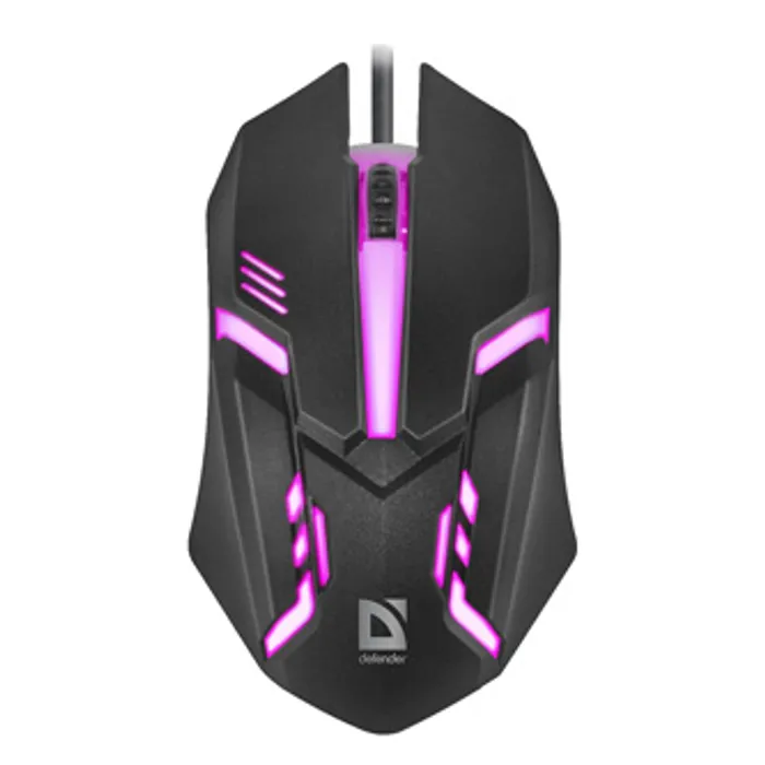 Hauptproduktbild Defender Myš Cyber MB-560L, 1200DPI, optická, 3tl., 1 kolečko, drátová USB, černá, herní,
