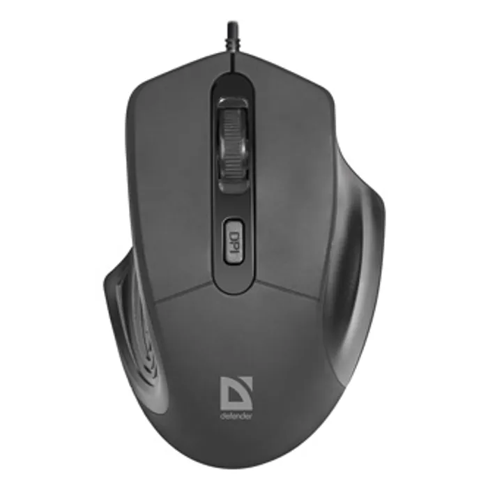 Hauptproduktbild Defender Myš Datum MB-347, 1600DPI, optická, 4tl., 1 kolečko, drátová USB, černá, kancelá