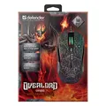 Defender Maus OverLord GM-890, 3200DPI, optisch, 6Tas., USB verdrahtet, schwarz, Game, RGB