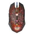 Defender Maus Shock GM-110L, 3200DPI, optisch, 6Tas., USB verdrahtet, schwarz, s herní podložkou, unterbeleuchtet