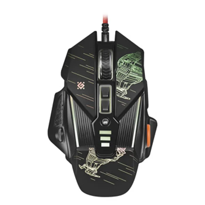 Hauptproduktbild Defender Myš sTarx GM-390L, 3200DPI, optická, 8tl., 1 kolečko, drátová USB, černá, herní,