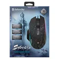 Defender Maus Syberia GM-680L, 3200DPI, optisch, 7Tas., USB verdrahtet, schwarz, Game, RGB